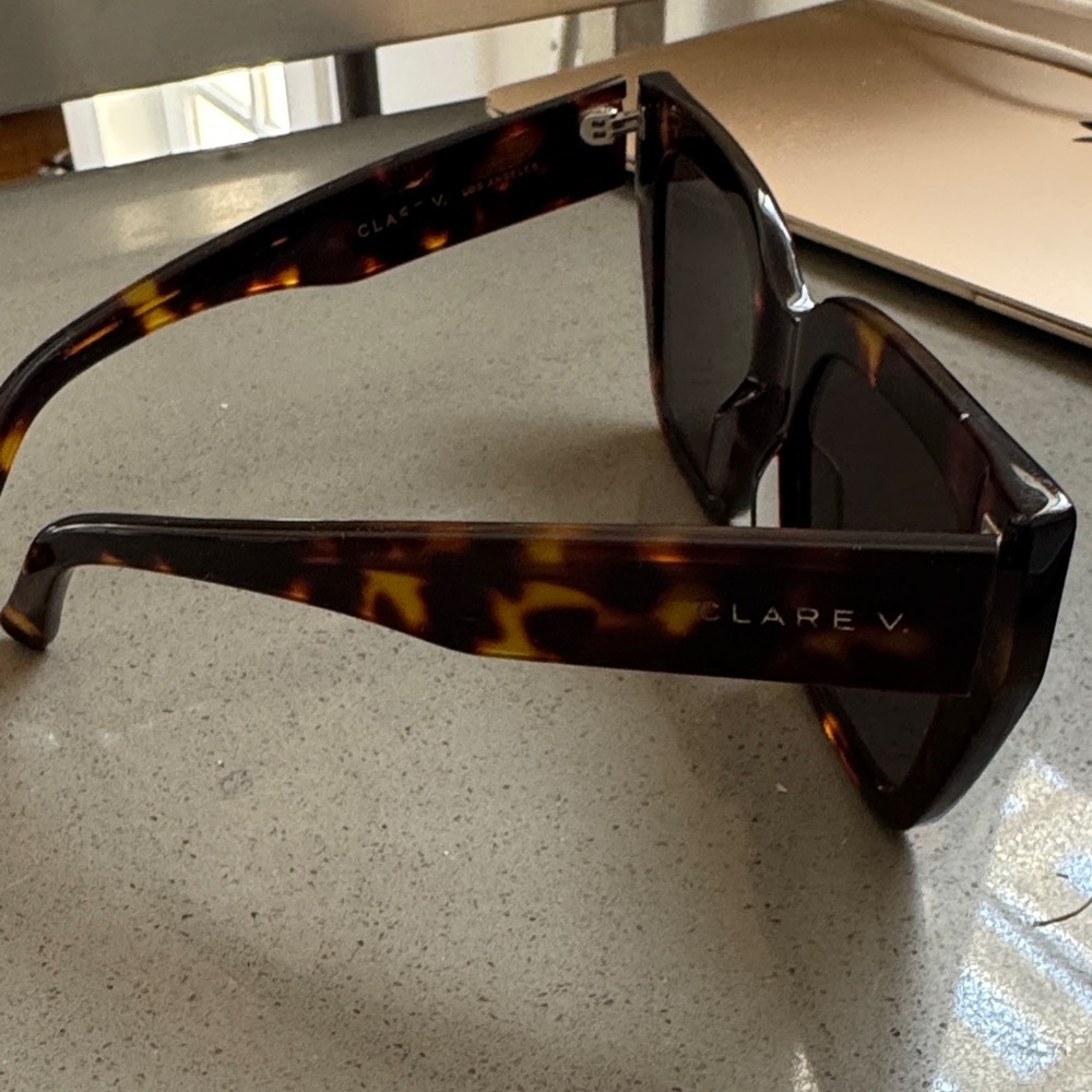 Clare V Tortoise Shell Sunglasses - Picture 2 of 3